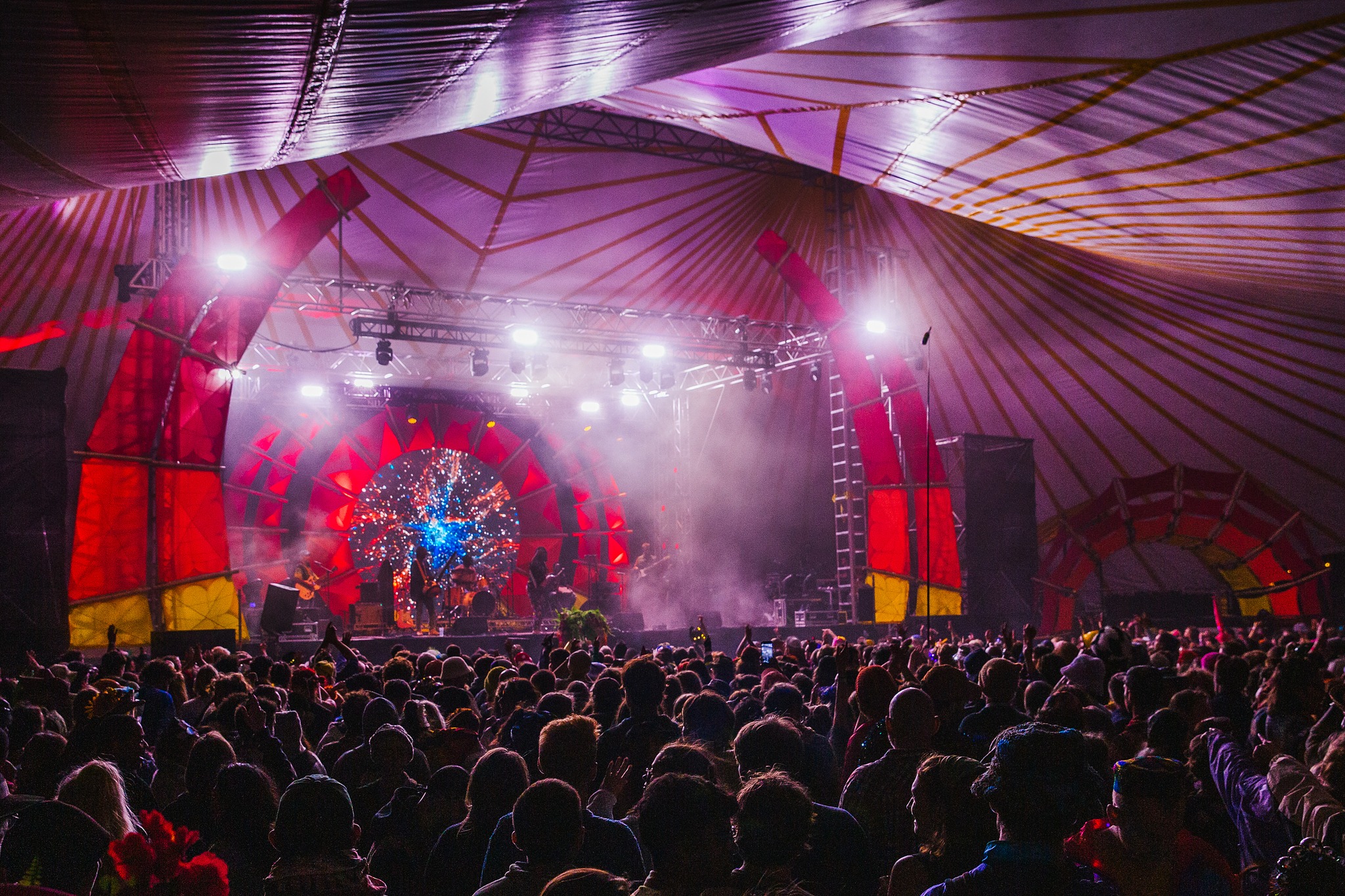 Solasta stage production at Shambala Festival